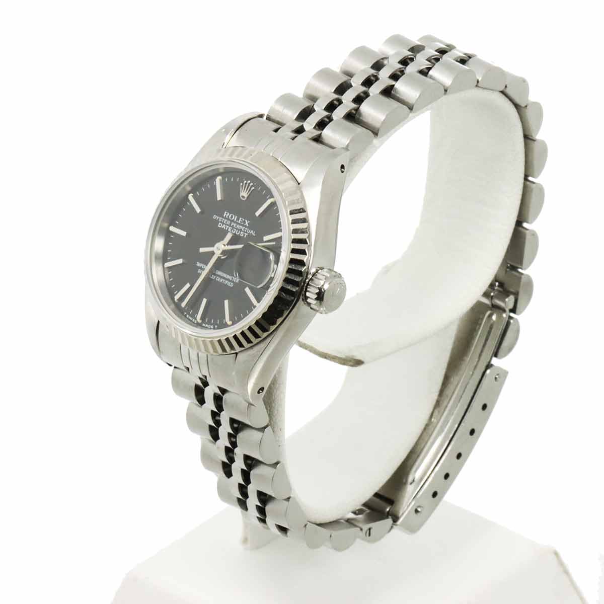 Datejust 69174 Serial S Black Dial 750 White Gold Ladies Watch