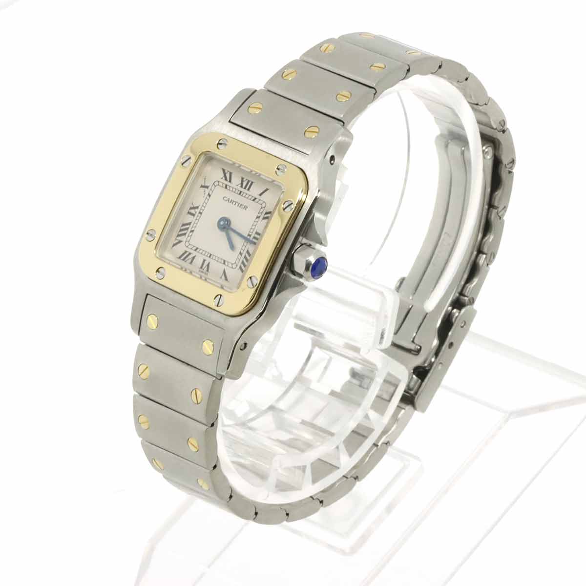 Santos Galbee W20012C4 K18YG Cream Dial Ladies Watch