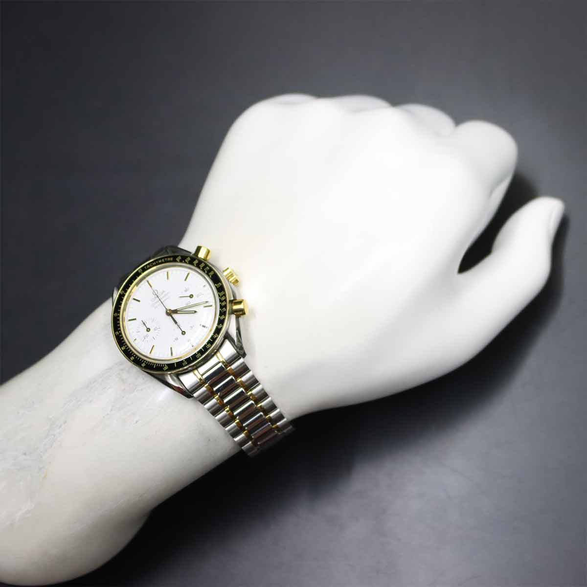 Speedmaster 3310 20 YG Chronograph Automatic White dial Mens