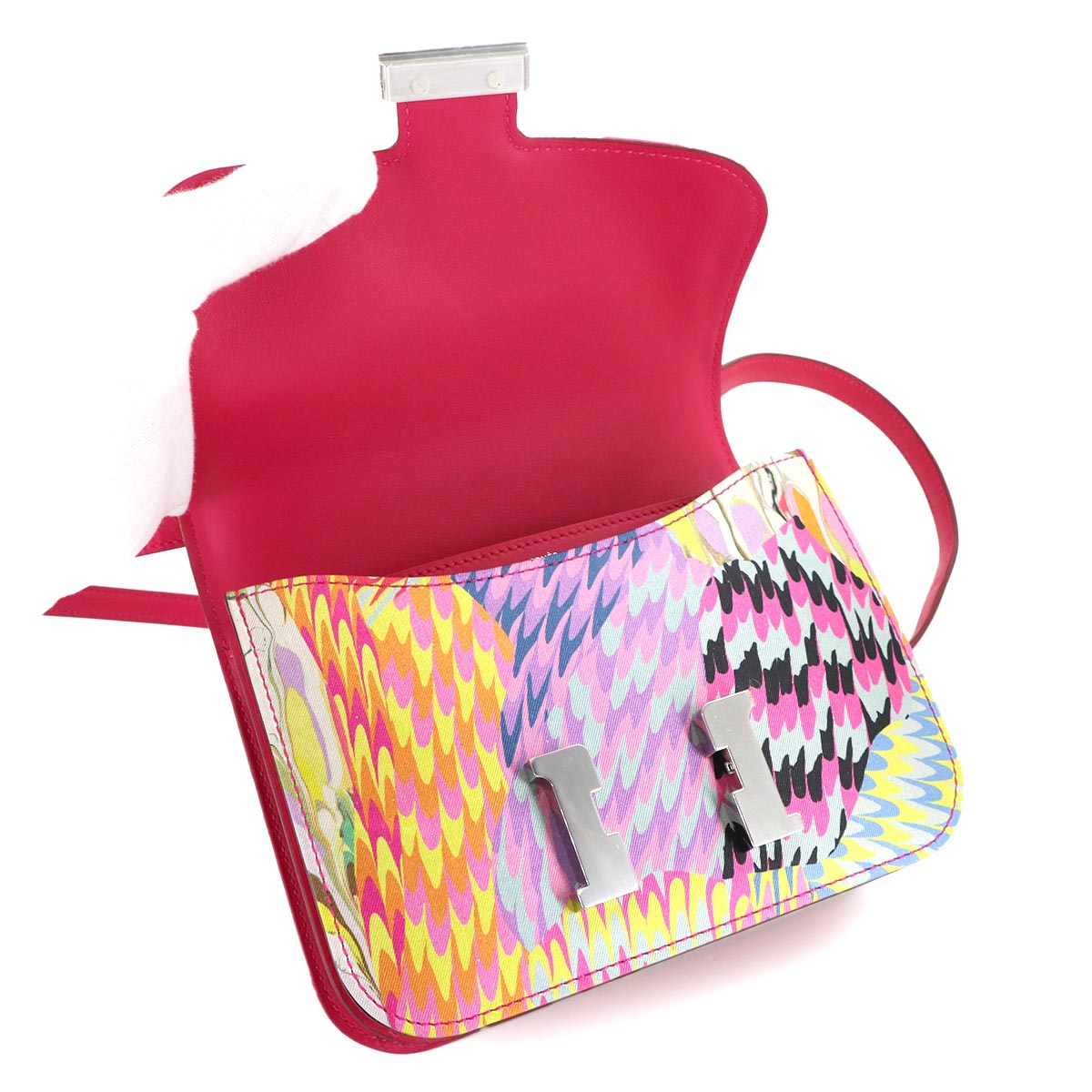 Constance 3 Mini 18 Marble Shoulder Bag Veau Swift Silk