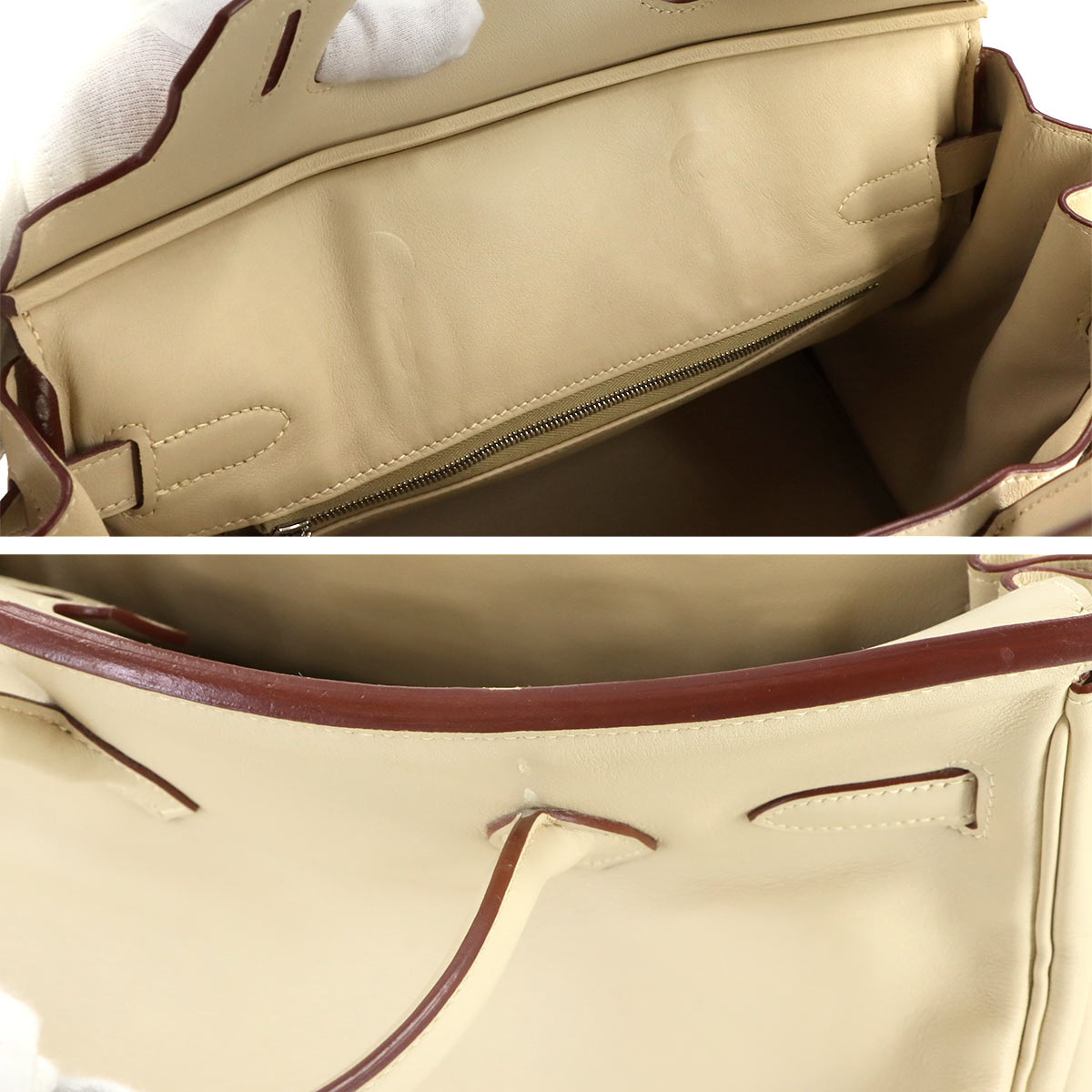 Birkin 30 Veau Swift Parchemin Hand Bag Beige Purse