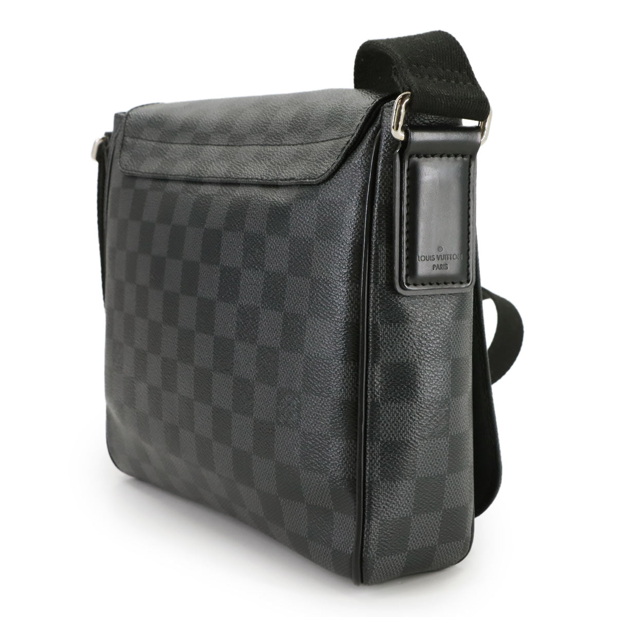 Damier Graphite District PM Shoulder Bag Black N41260