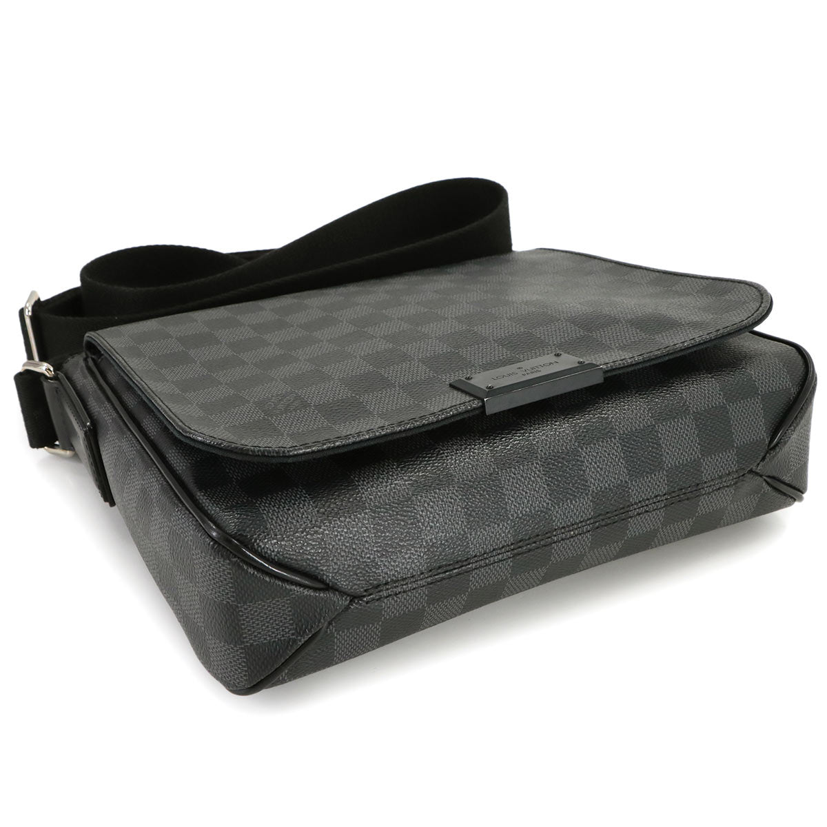 Damier Graphite District PM Shoulder Bag Black N41260