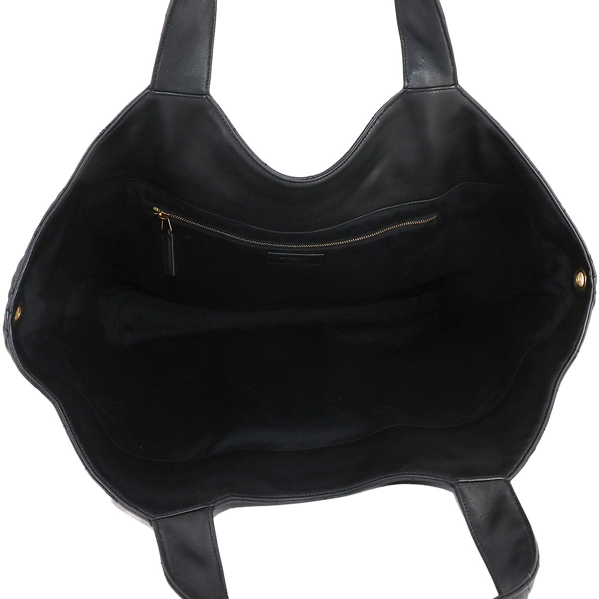 Icare Maxi Shopping Tote Bag Leather Black 698651