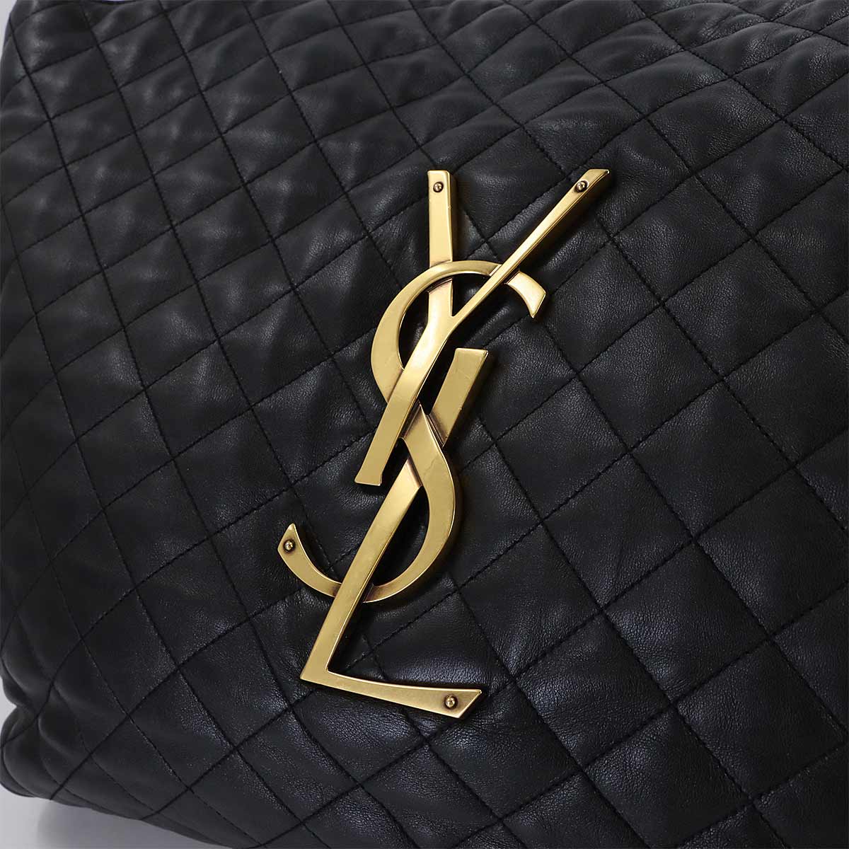 Icare Maxi Shopping Tote Bag Leather Black 698651