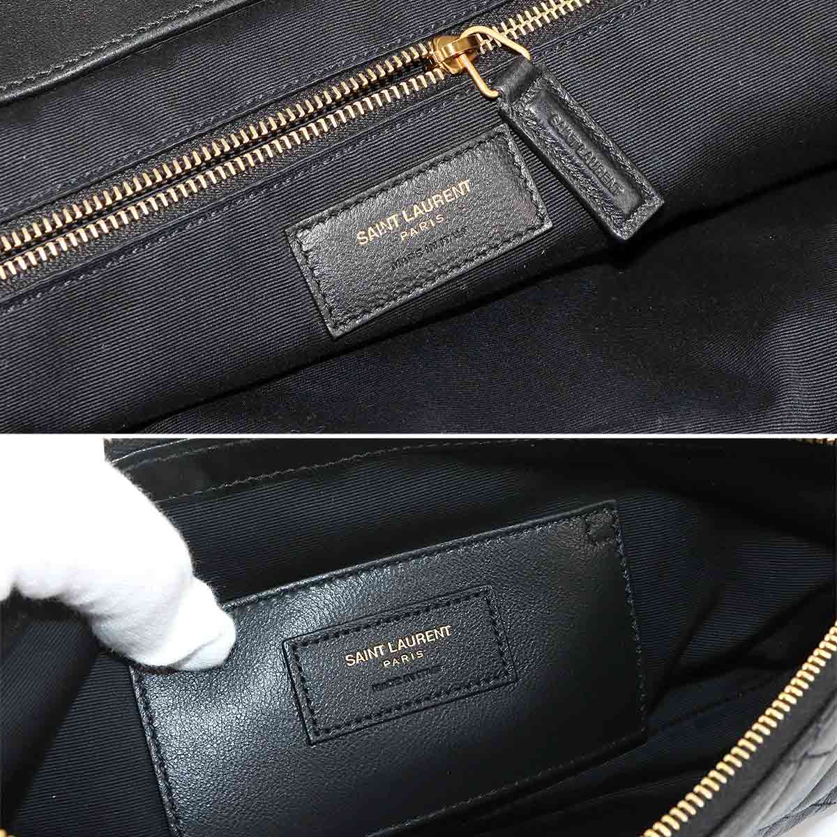 Icare Maxi Shopping Tote Bag Leather Black 698651