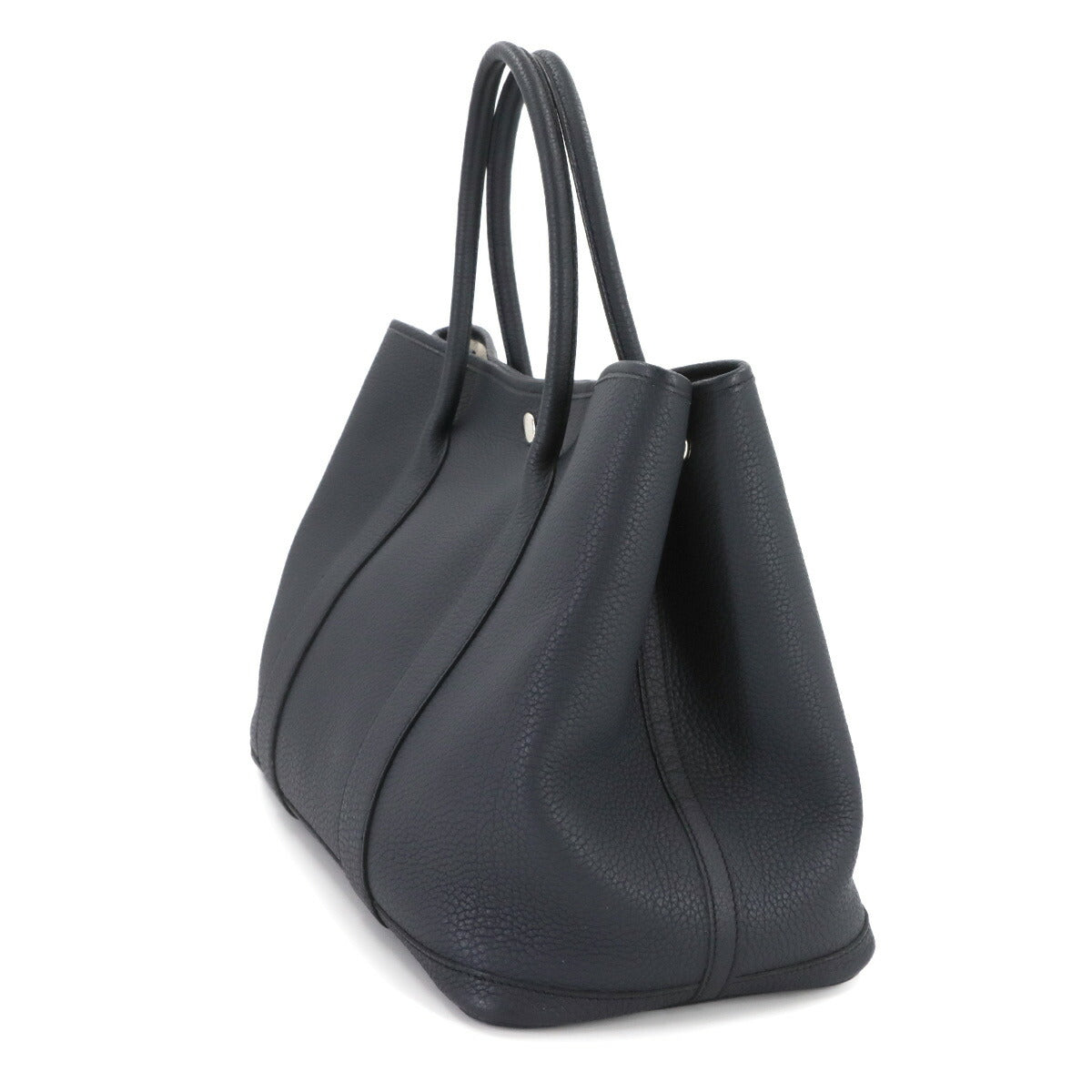 Garden Party PM Tote Bag Negonda Leather Blue Indigo Purse