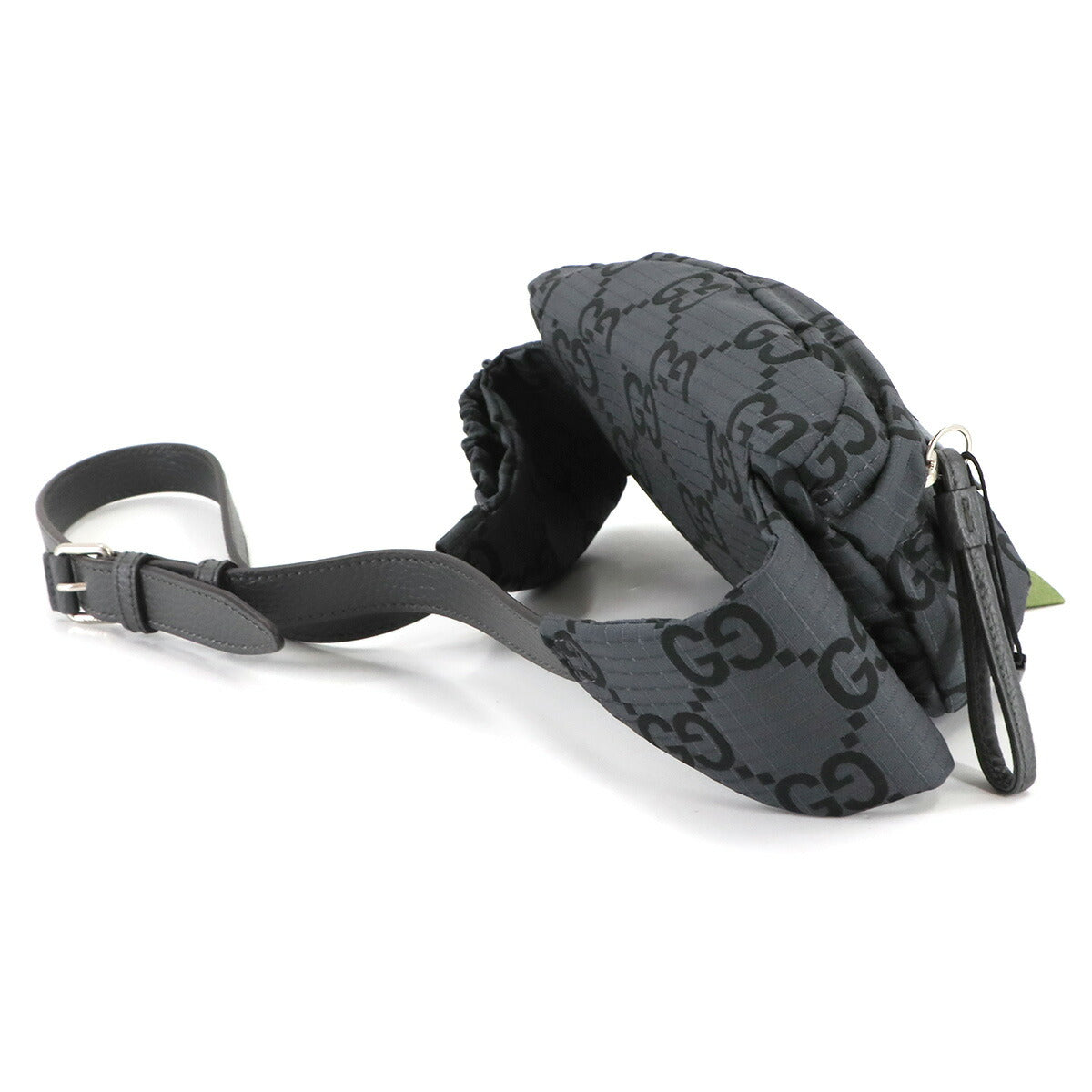 Belt Bag Crossbody GG Recycled Polyester Leather Gray 767934