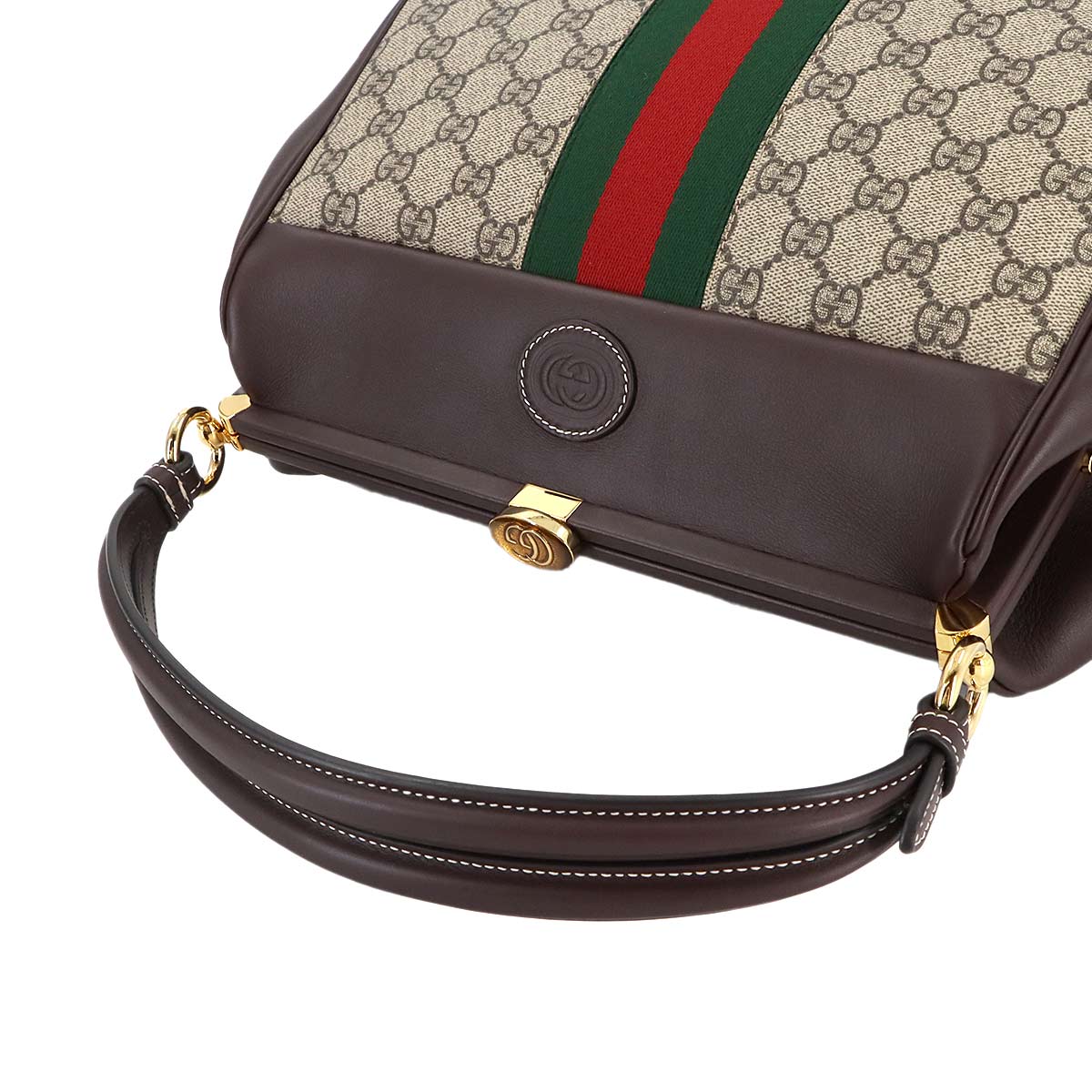 Ophidia Virgo Hand Shoulder Bag GG Supreme Leather Beige 726428