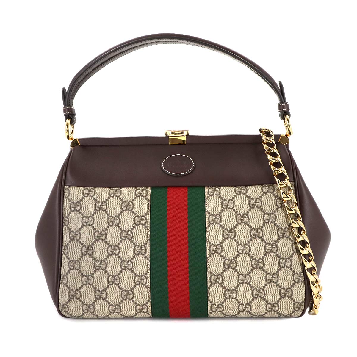 Ophidia Virgo Hand Shoulder Bag GG Supreme Leather Beige 726428