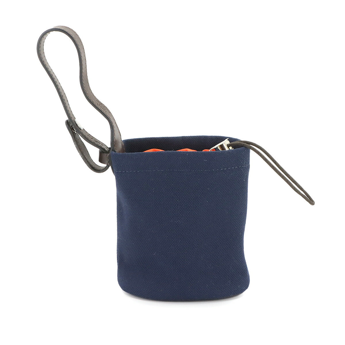 Treats Pouch Canvas Veau Barenia Navy Feu