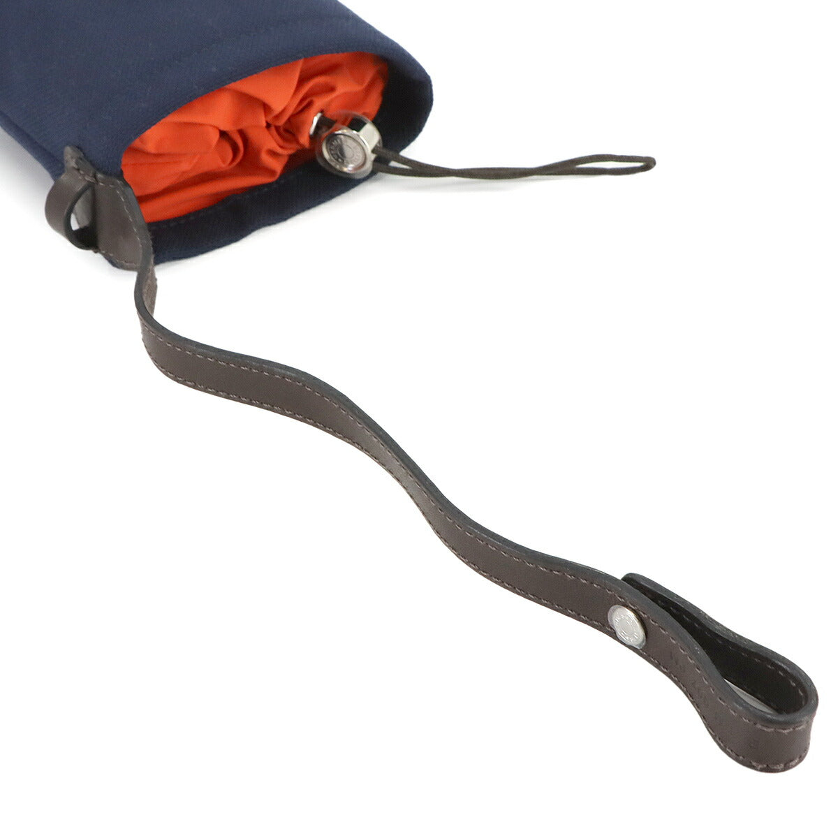 Treats Pouch Canvas Veau Barenia Navy Feu