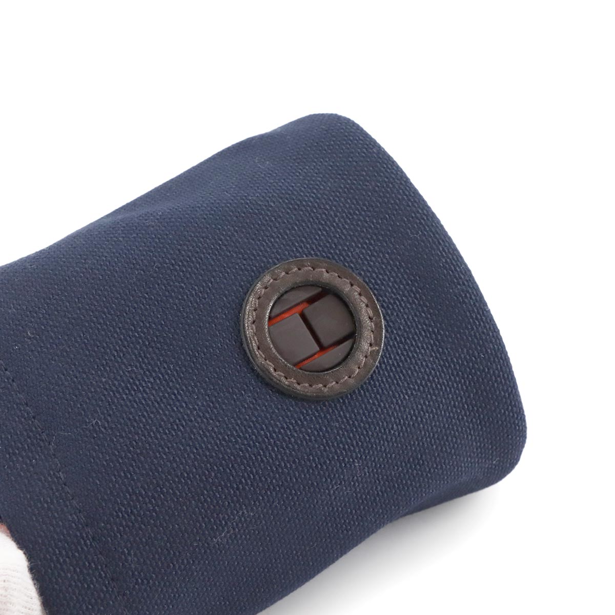 Treats Pouch Canvas Veau Barenia Navy Feu