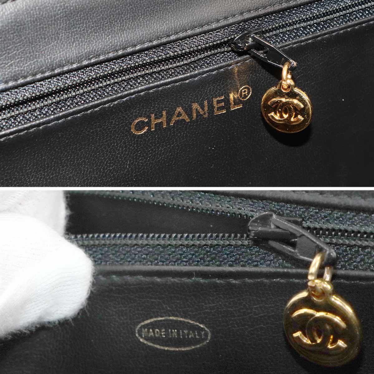 Bicolore Vanity Hand Shoulder Bag Leather Black A01620 Purse