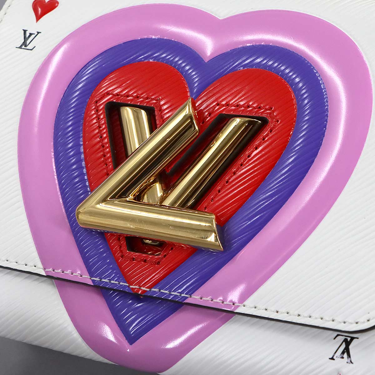 Game On Epi Twist MM Shoulder Bag Leather Blanc M57460