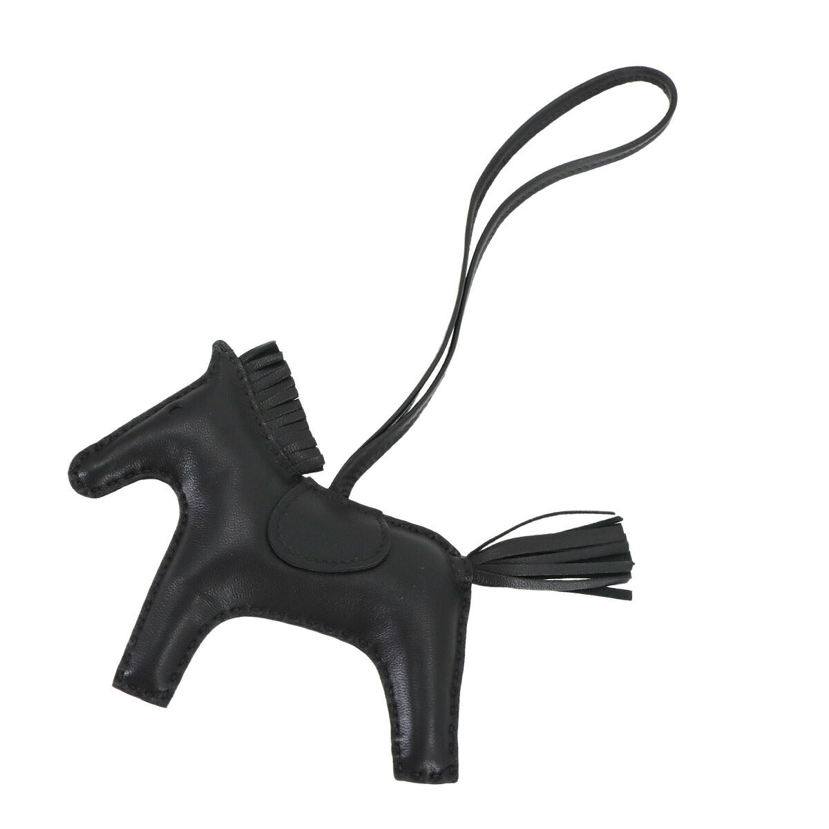 Rodeo MM Bag Charm Agneau Milo So Black Y Horse Accessory