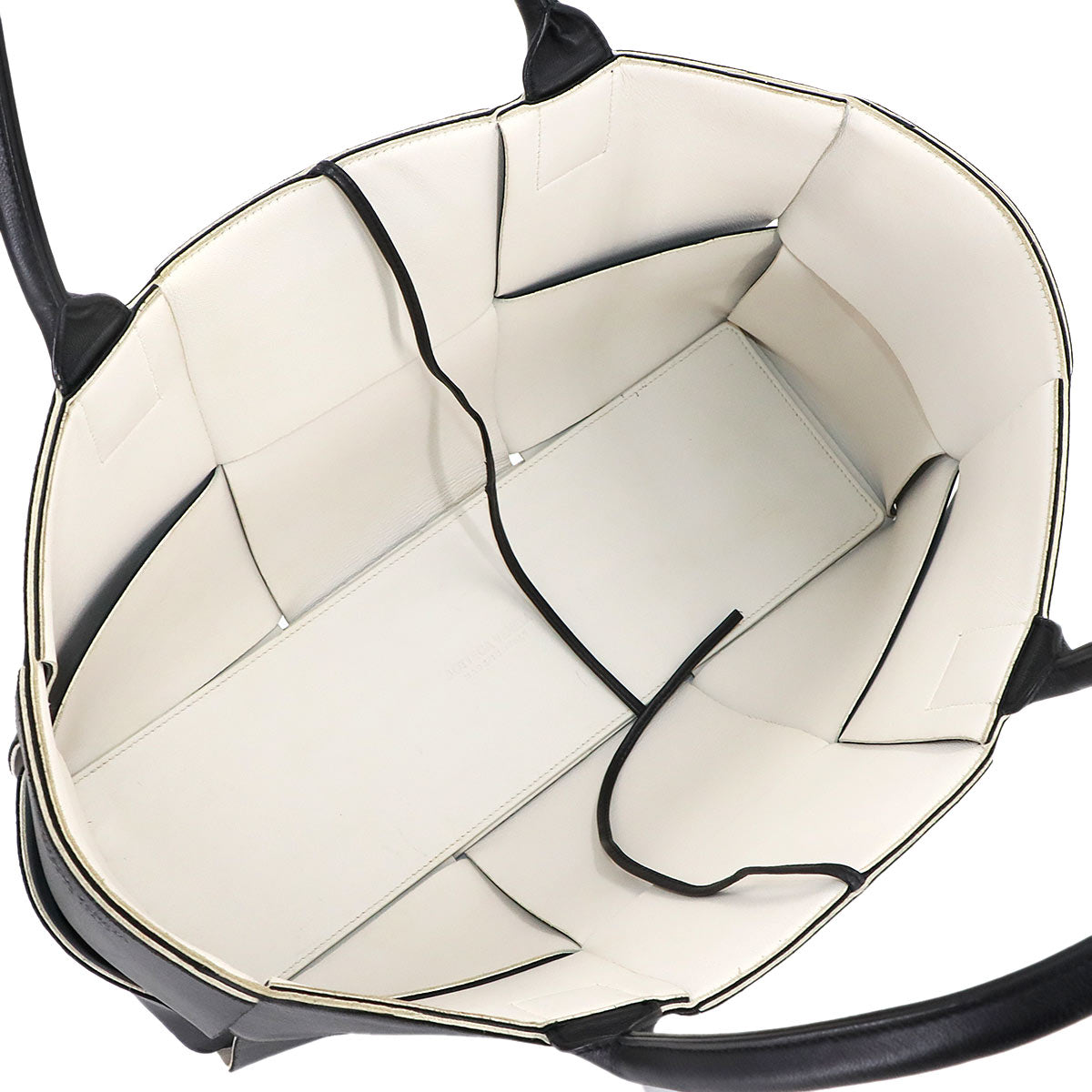 Intrecciato Medium Arco Tote Bag Leather Black