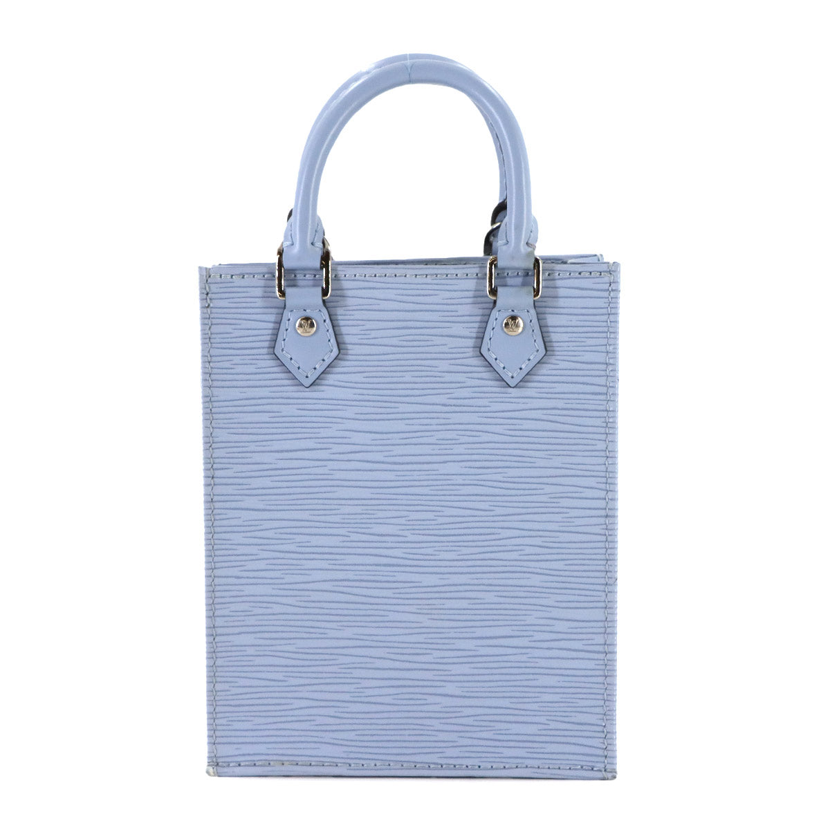 Epi Petit Sac Plat Hand Shoulder Bag Leather Blue M81069