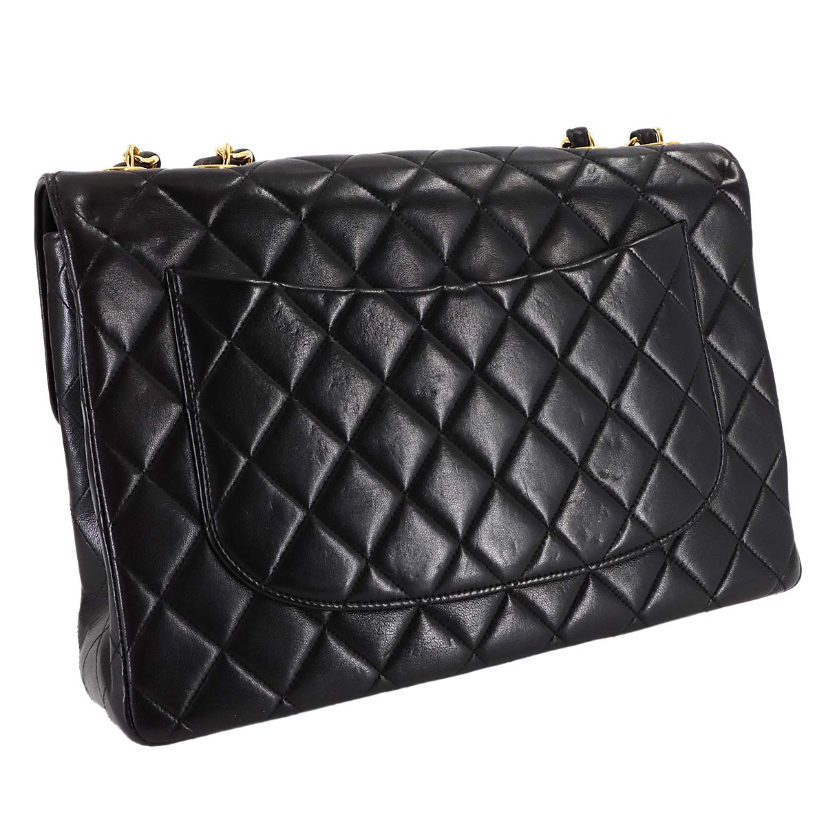 Matelasse 30 Chain Shoulder Bag Leather Black A04412 Vintage