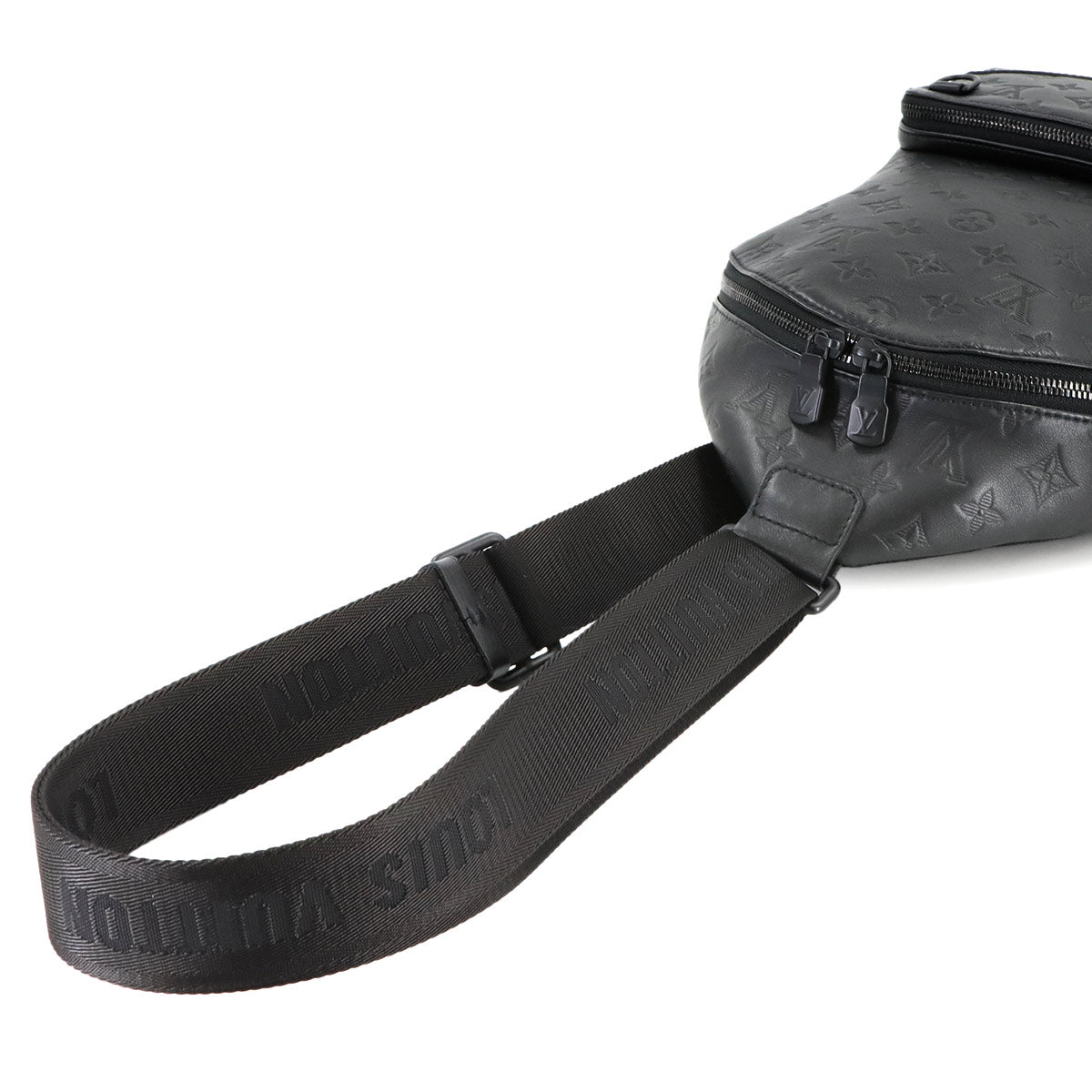 Monogram Shadow Racer Sling Bag Leather Black M46107