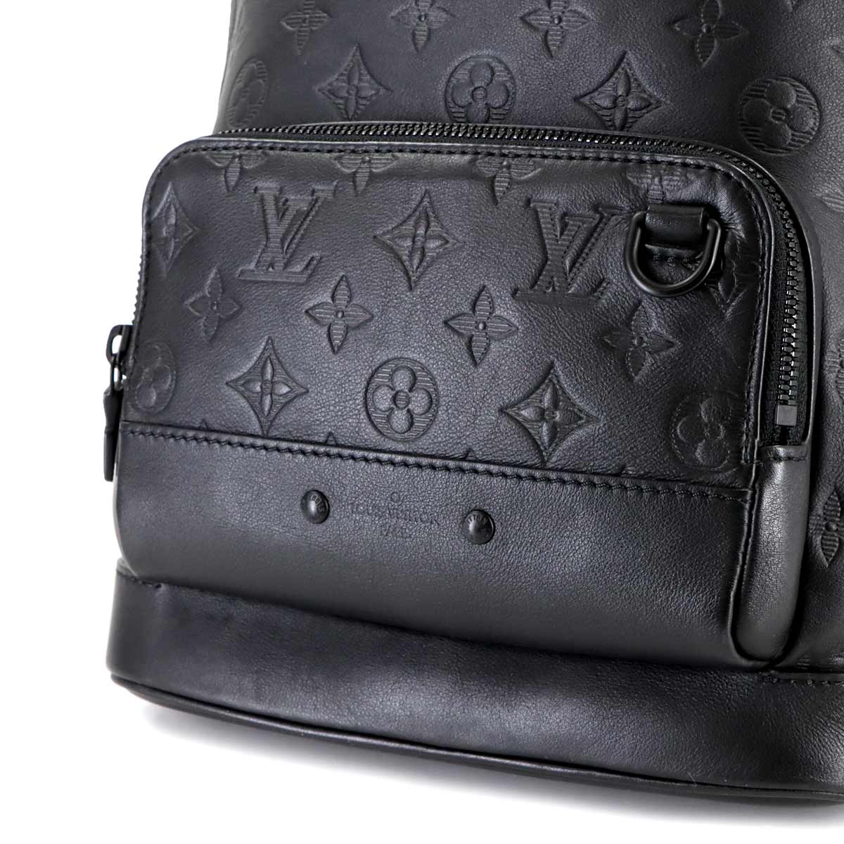 Monogram Shadow Racer Sling Bag Leather Black M46107