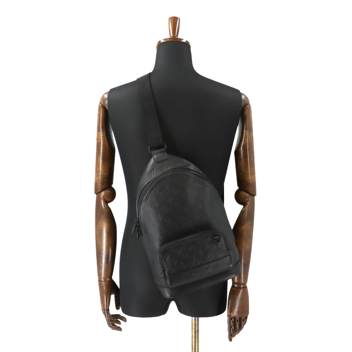 Monogram Shadow Racer Sling Bag Leather Black M46107