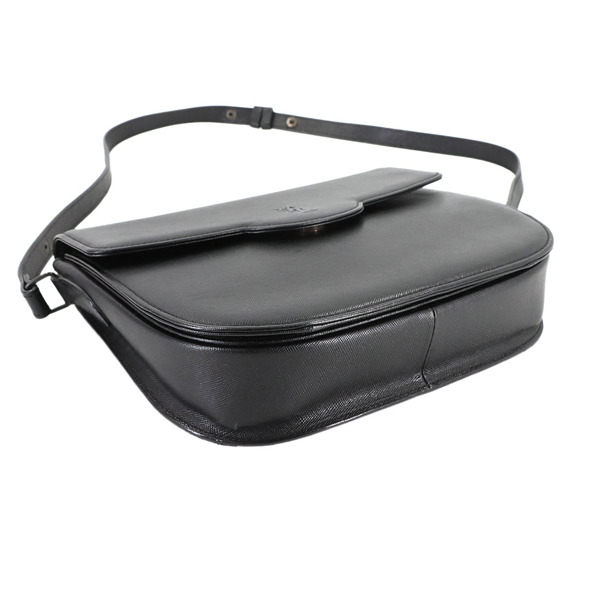 Shoulder Bag Leather Black Purse