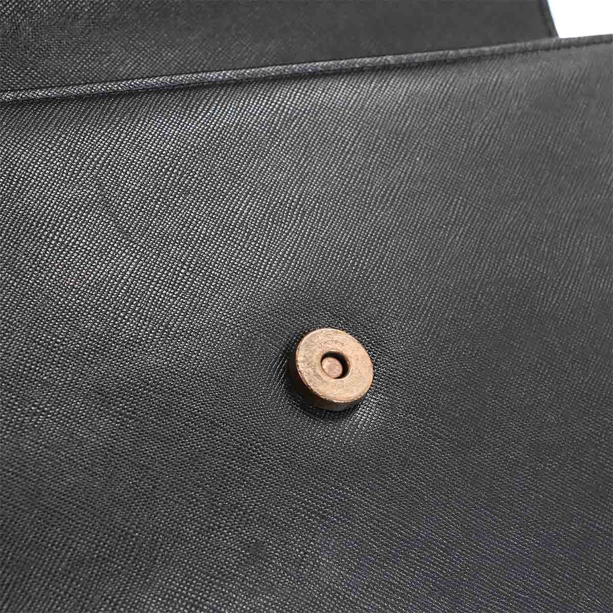 Shoulder Bag Leather Black Purse