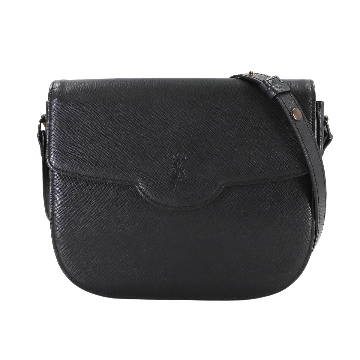 Shoulder Bag Leather Black Purse