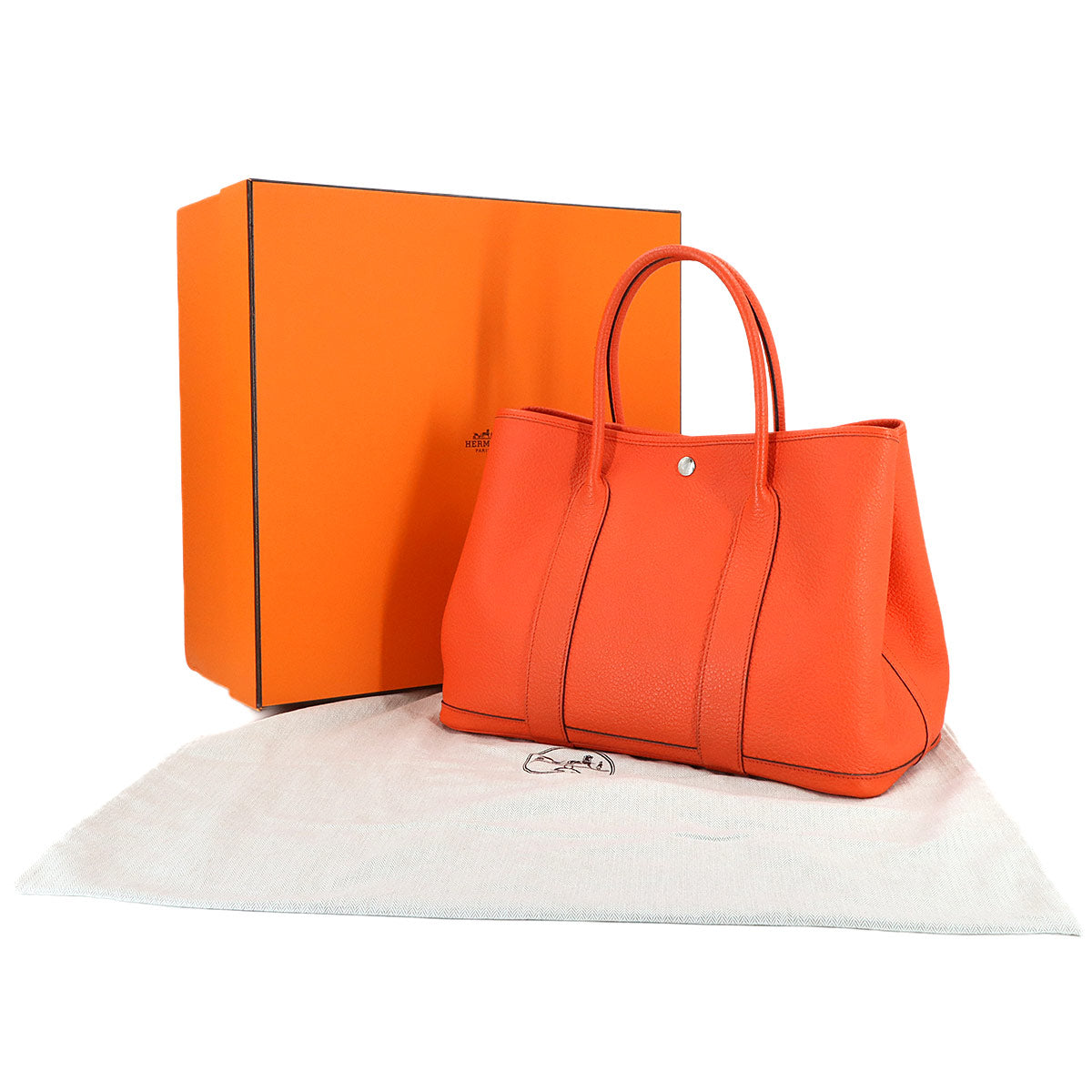 Garden Party PM Manufacture de Boucleries Tote Bag Orange Poppy