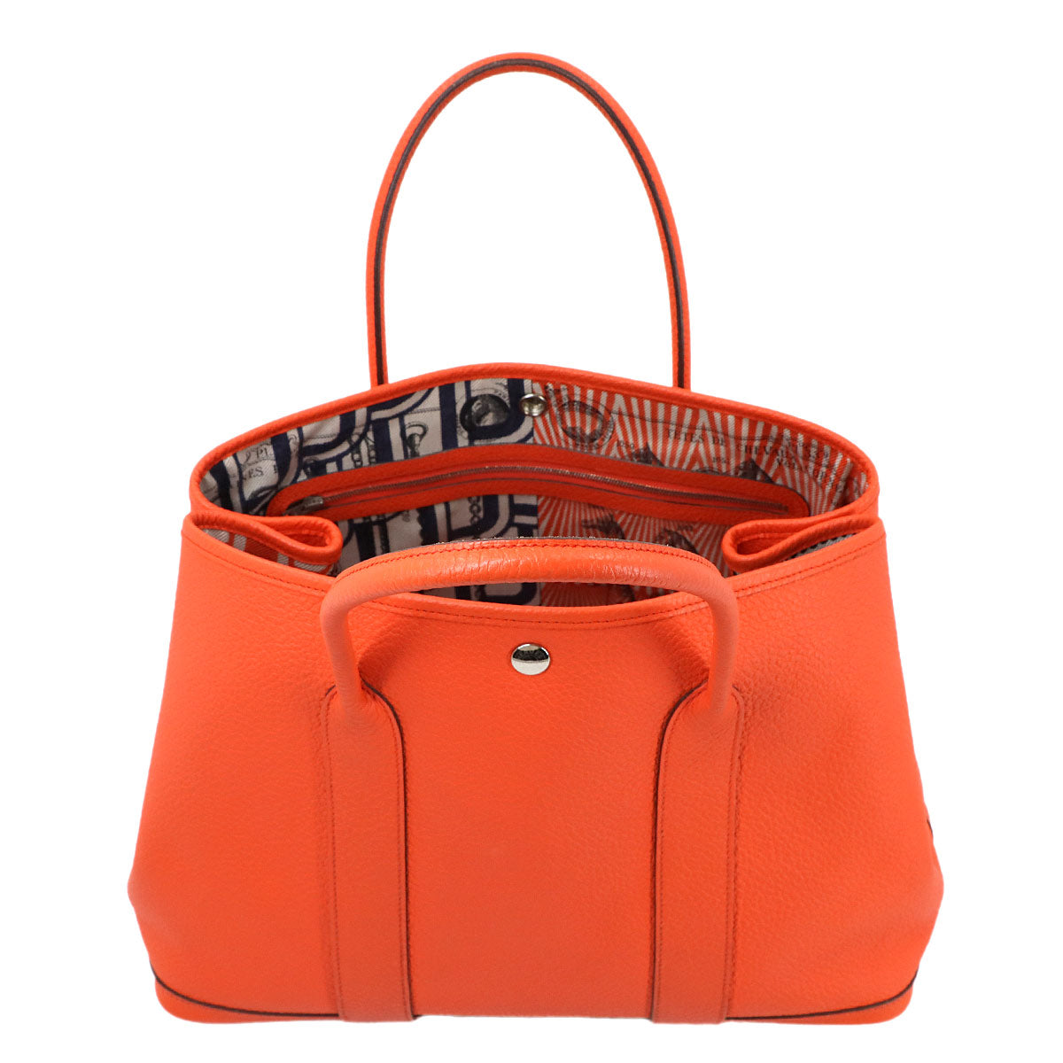 Garden Party PM Manufacture de Boucleries Tote Bag Orange Poppy