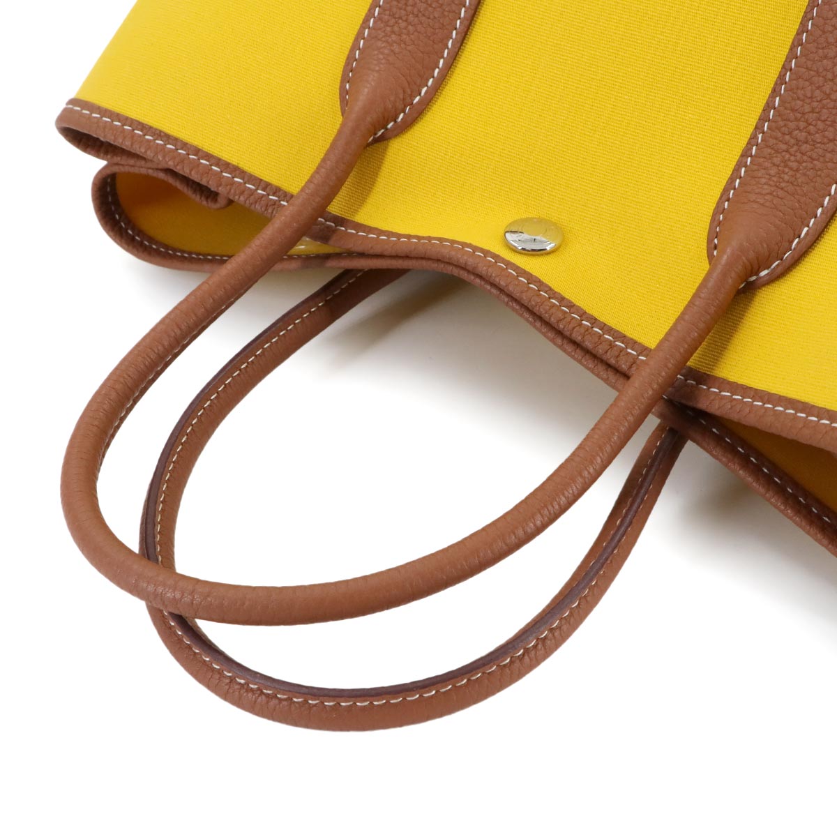 Garden Party TPM Tote Bag Toiel officier Leather Jaune de naples