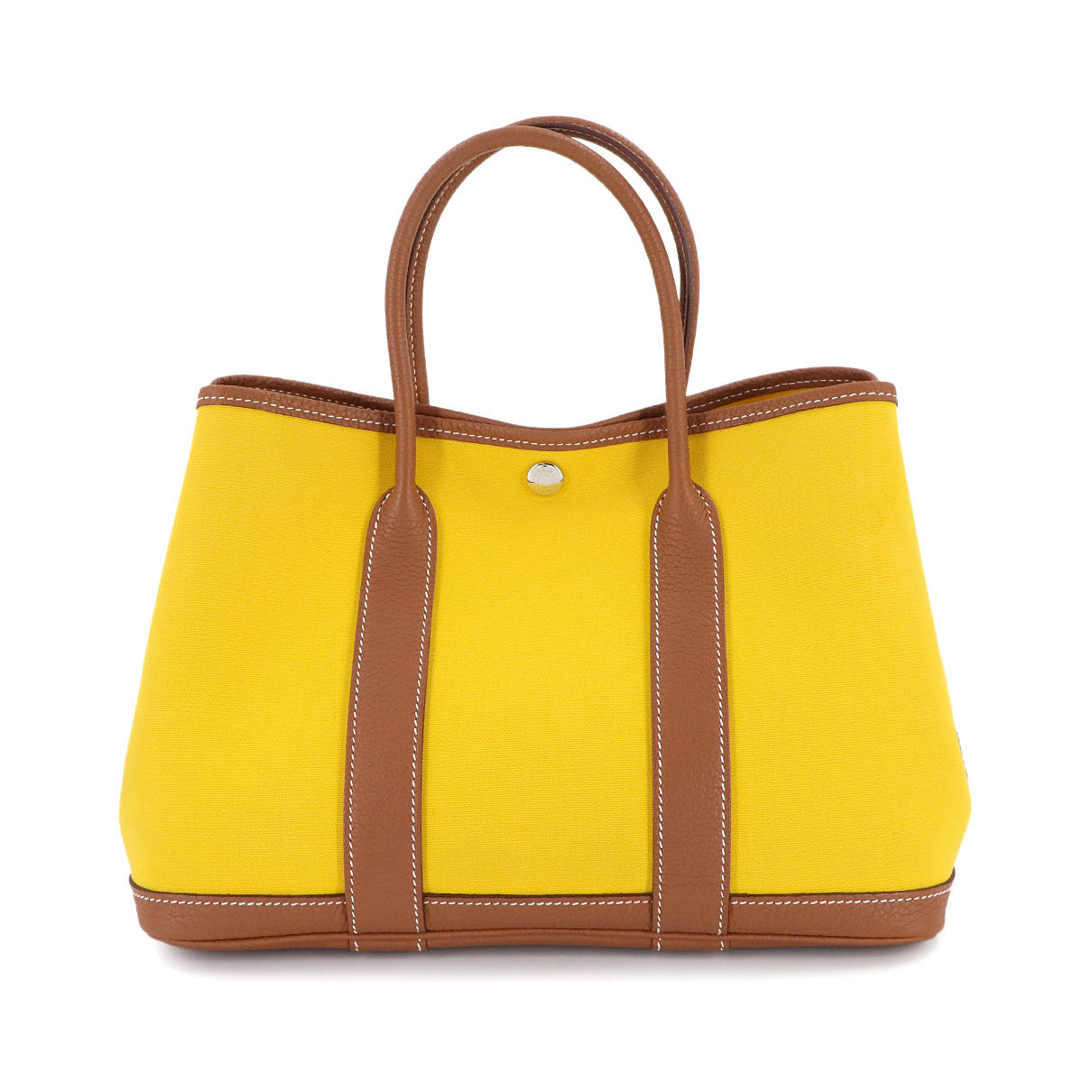 Garden Party TPM Tote Bag Toiel officier Leather Jaune de naples