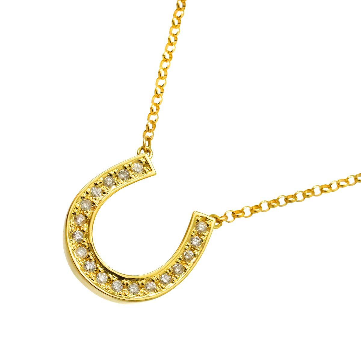 Diamond 0.30ct Necklace 18K YG Yellow Gold 750