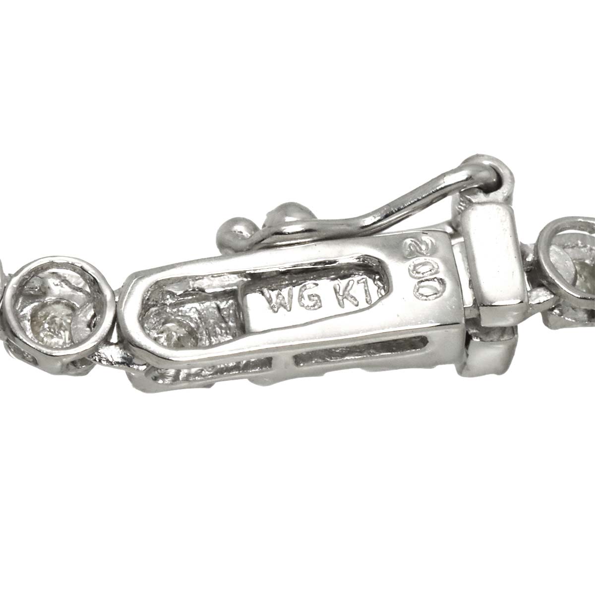 Diamond 2.00ct Necklace 18K WG White Gold 750