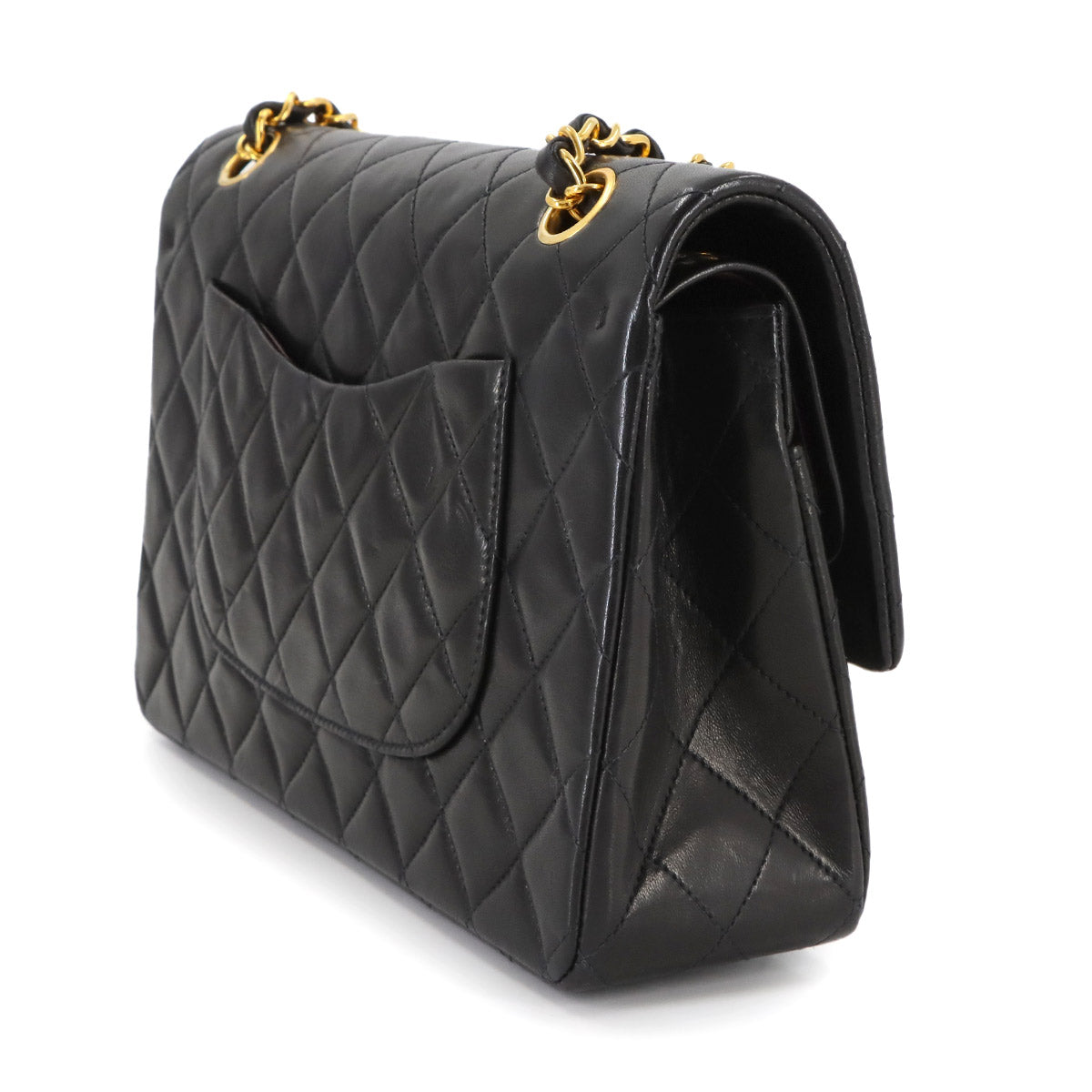 Matelasse 25 Chain Shoulder Bag Leather Black A01112 11.12