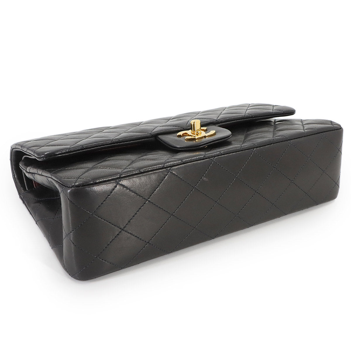 Matelasse 25 Chain Shoulder Bag Leather Black A01112 11.12