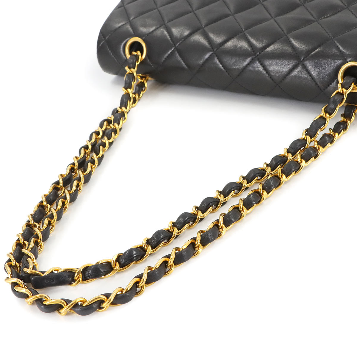 Matelasse 25 Chain Shoulder Bag Leather Black A01112 11.12