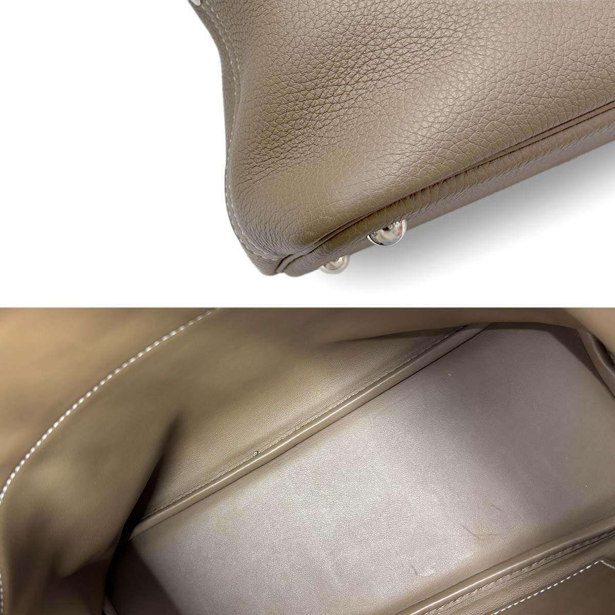 Bolide 31 2way Hand Shoulder Bag Taurillon Clemence Etoupe