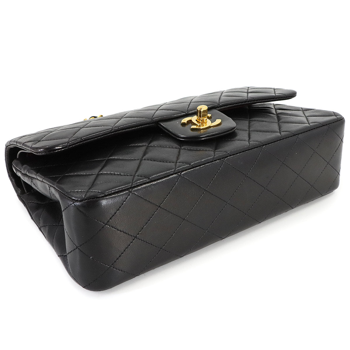 Matelasse 25 Chain Shoulder Bag Leather Black A01112 11.12