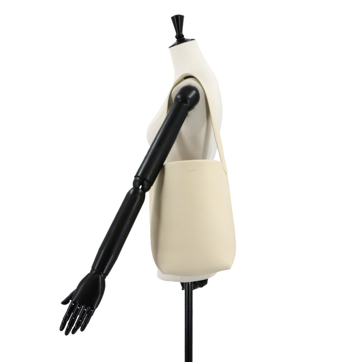 Medium N/S Park Tote Bag Leather White W1313