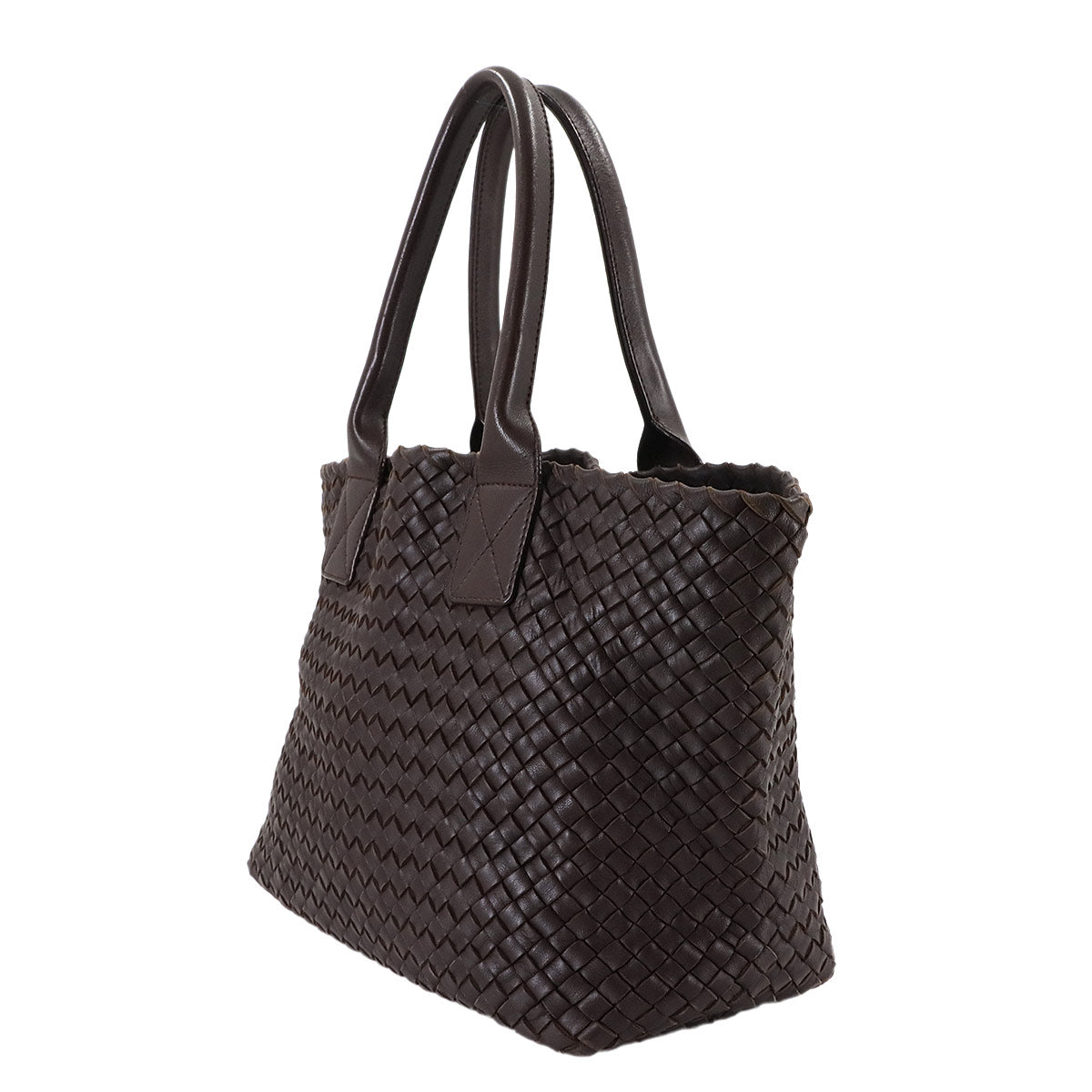 Intrecciato Cabat PM Tote Bag Leather Brown 141498