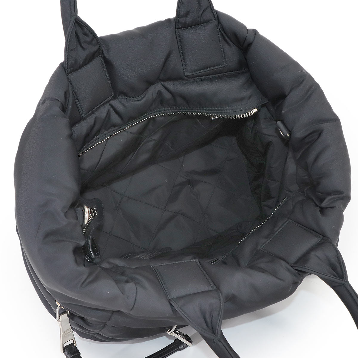 Bomber 2way Hand Shoulder Bag Nylon Leather Nero BN2632 Purse