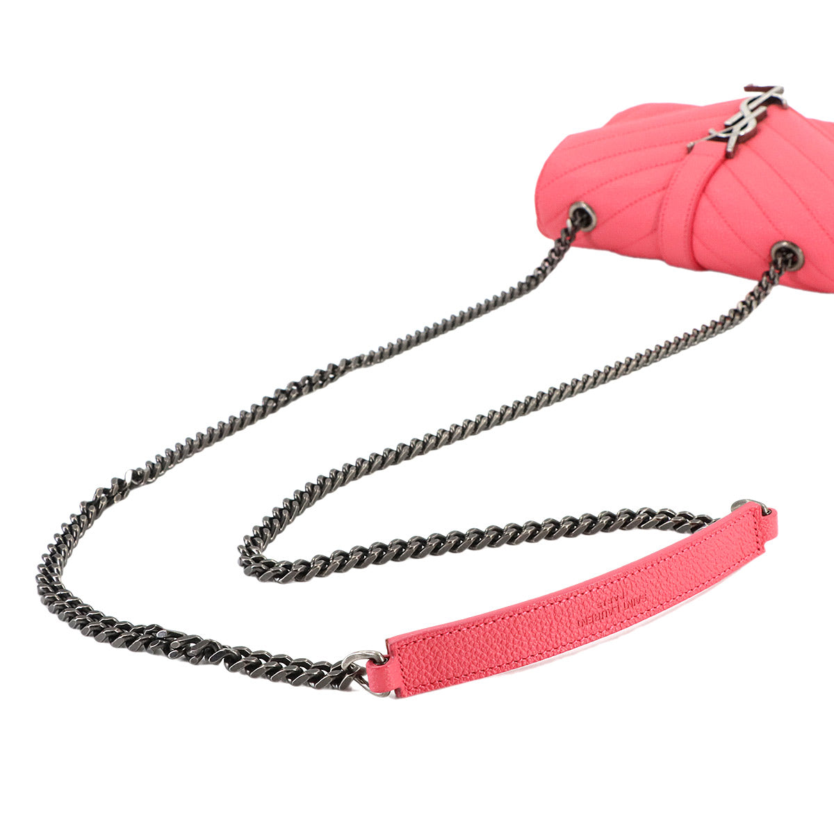 Baby Chai Chain Shoulder Bag Leather Pink 399289 Purse