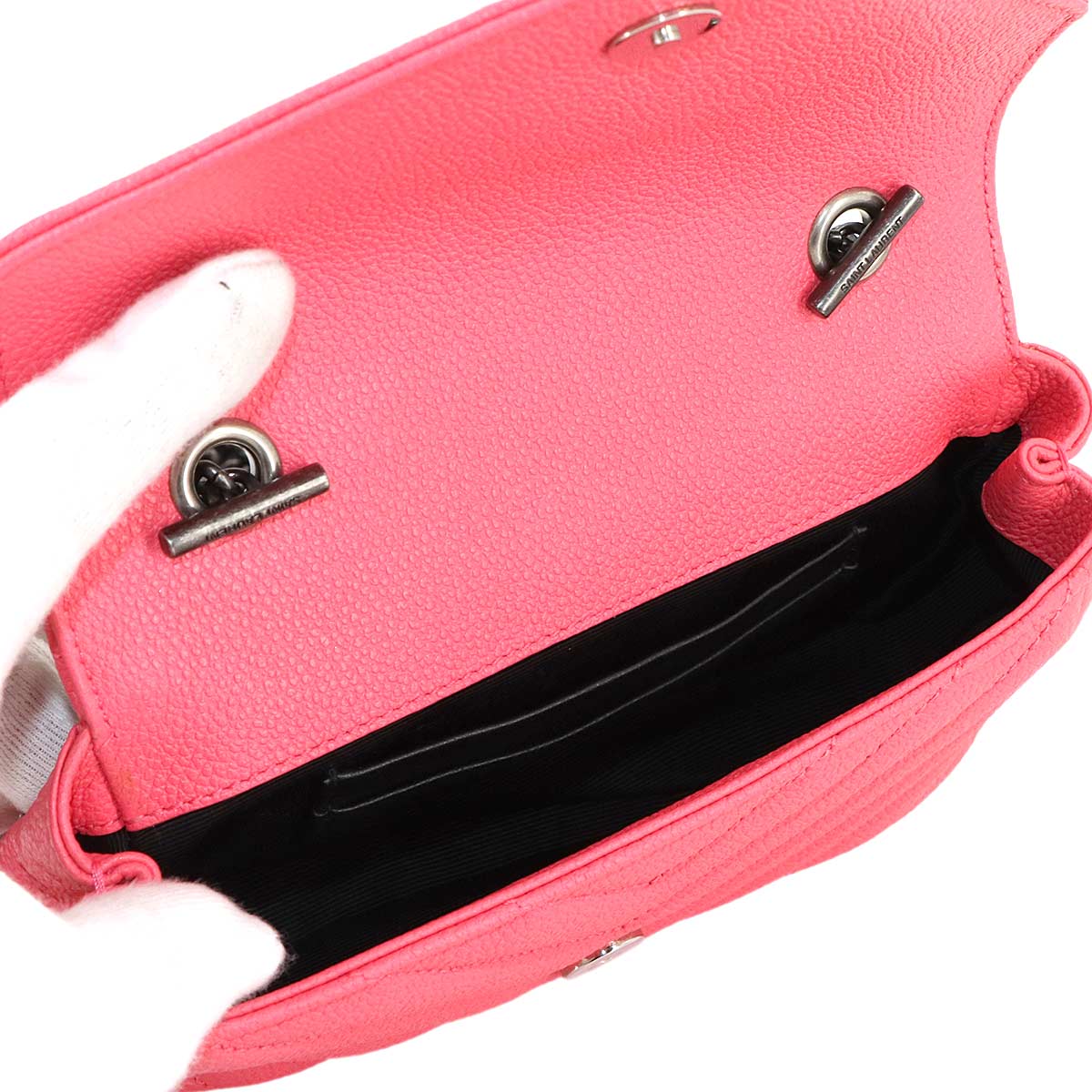 Baby Chai Chain Shoulder Bag Leather Pink 399289 Purse