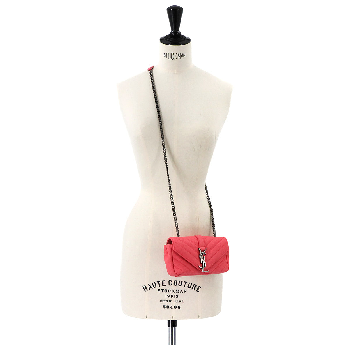 Baby Chai Chain Shoulder Bag Leather Pink 399289 Purse