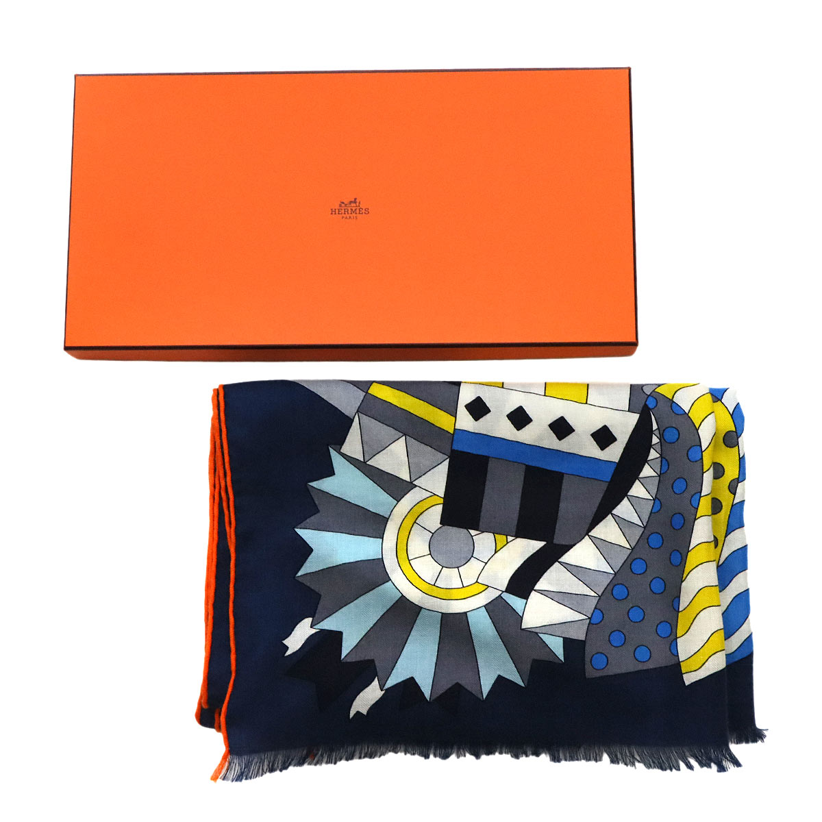 Stole Scarf Cheval de Fete Cashmere Soie Multi color