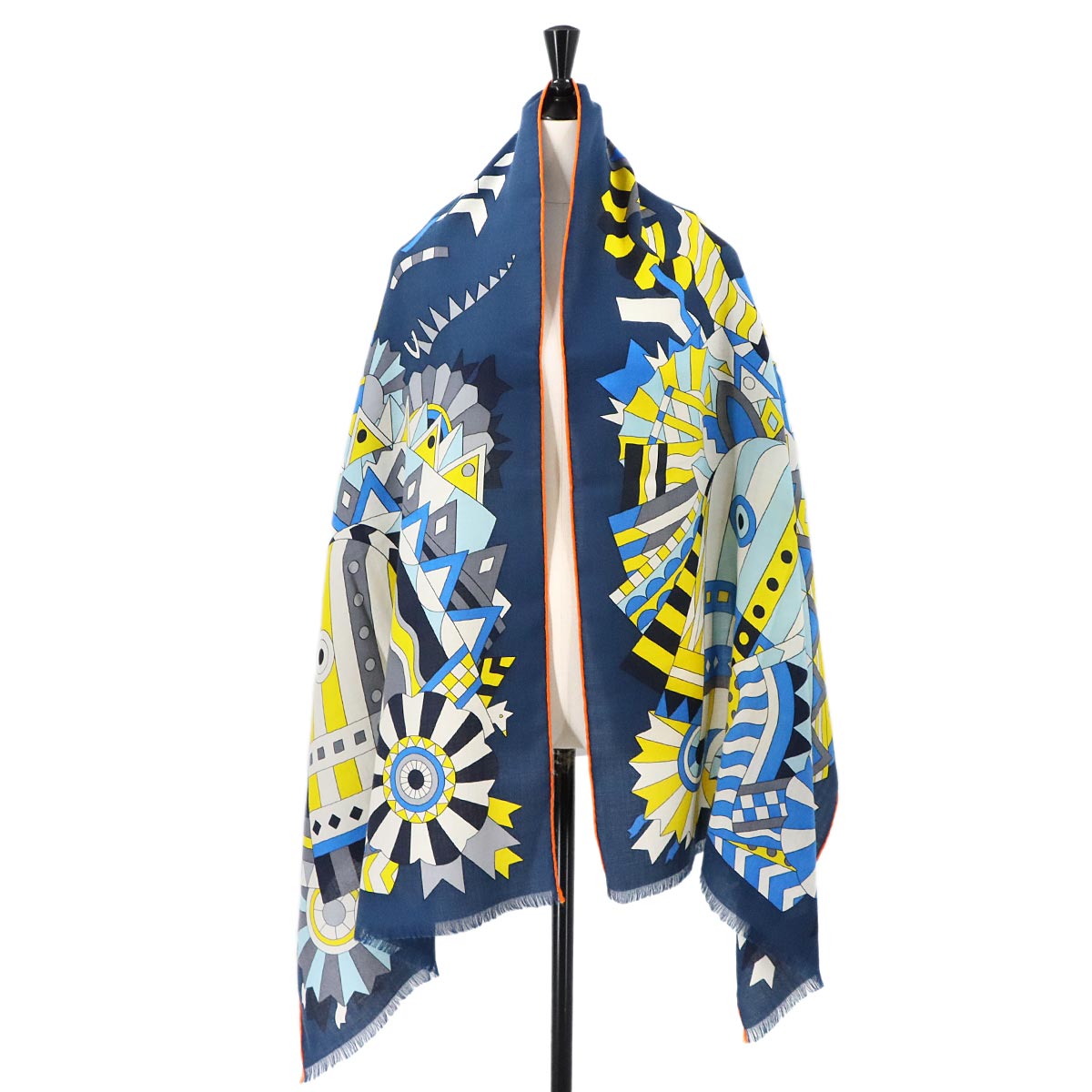 Stole Scarf Cheval de Fete Cashmere Soie Multi color