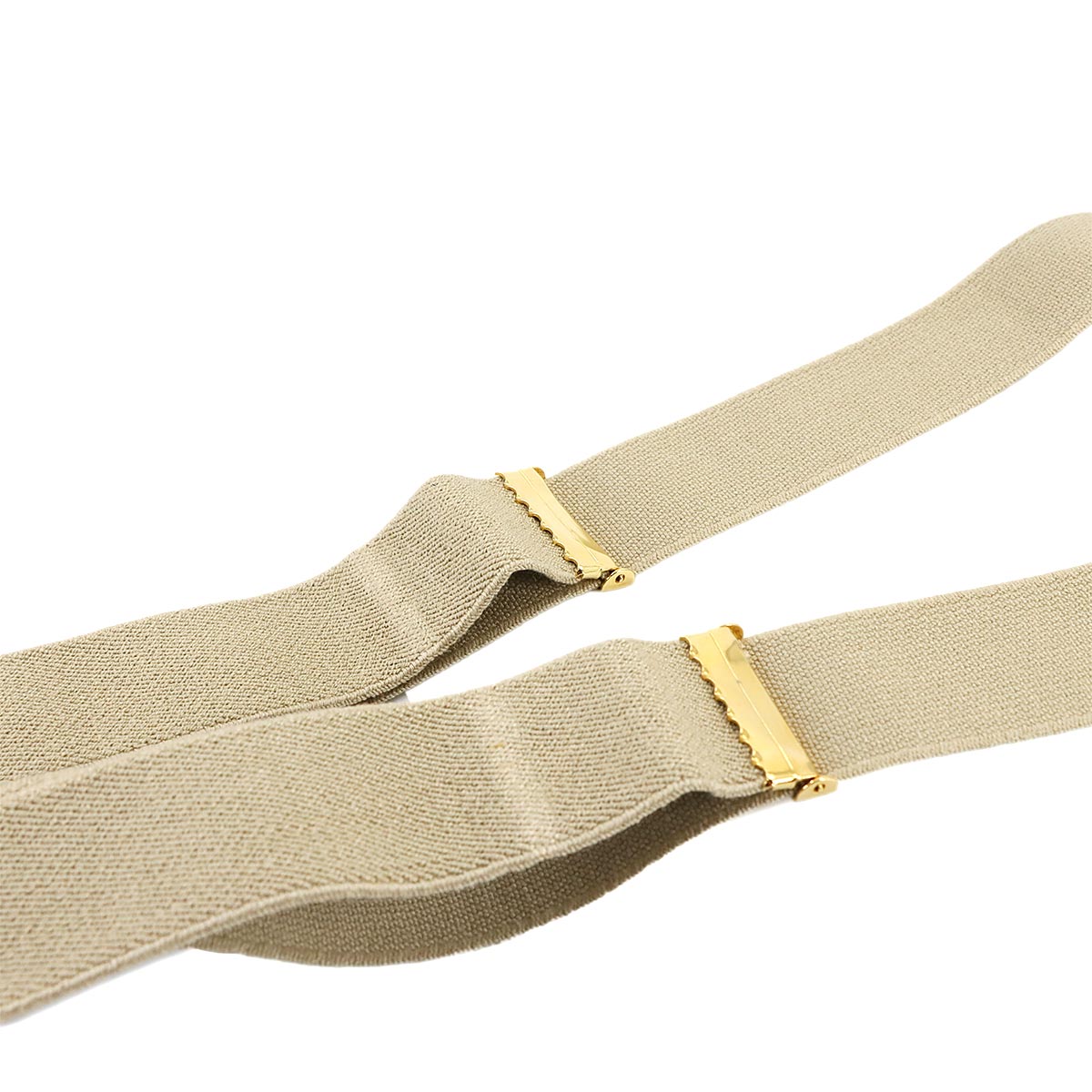 Suspender Canvas Leather Beige Black Logos Accessory Vintage