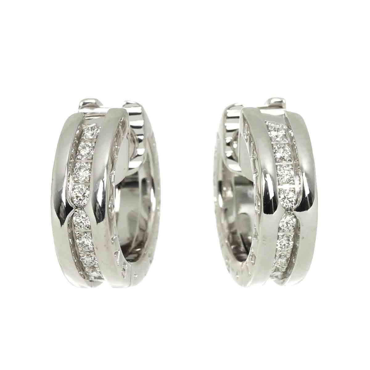 B-ZERO1 Diamond Earrings Pierced 18K White Gold 750